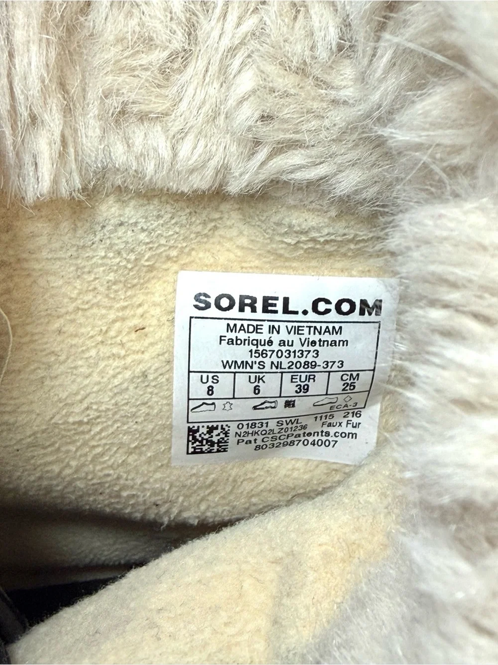 SOREL Tivoli 2 Suede Snow Boots, Size 8. Beige, NL2089-373 Women EUC